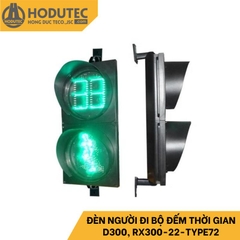 Đèn người đi bộ 2 màu đỏ xanh và đếm ngược D300, RX300-22-TYPE72