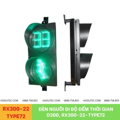 Đèn người đi bộ 2 màu đỏ xanh và đếm ngược D300, RX300-22-TYPE72