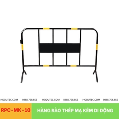 Hàng rào thép mạ kẽm sơn đen di động, KT 1,5x1m