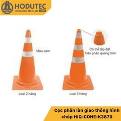 Cọc phân làn giao thông hình chóp HiQ-CONE-K3870