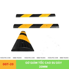 Gờ giảm tốc cao su dày 20mm dùng giảm tốc độ xe máy