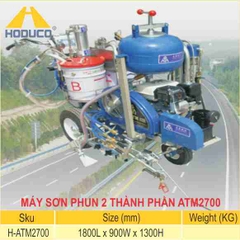 Máy thi công sơn đường hệ dung môi 2 thành phần