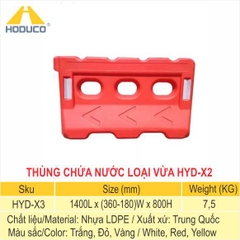 Dải phân cách nhựa chứa nước loại nhỏ HYD-X2