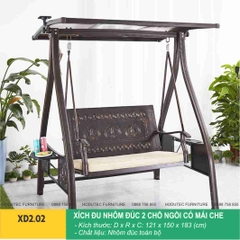 Xích đu nhôm 2 chỗ ngồi XD2.02