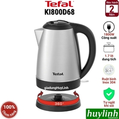 Ấm - Bình đun siêu tốc Tefal KI800D68 - 1.7 lít - 1800W