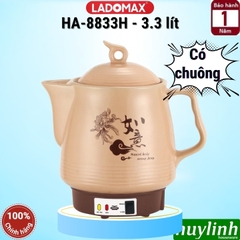 Ấm sắc thuốc điện Ladomax HA-8833H - 3.3 lít - Có chuông báo - 2 chế độ nấu