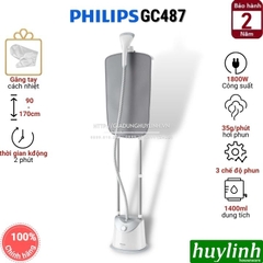 Bàn ủi hơi nước dạng đứng Philips GC487/89 - Hàng chính hãng