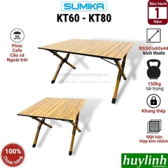 Bàn picnic dã ngoại gấp gọn Sumika KT60 - KT80