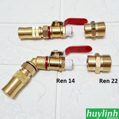 Đầu béc phun rửa máy lạnh, điều hòa Ren 22 và 14 cho máy xịt cao áp