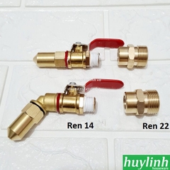 Đầu béc phun rửa máy lạnh, điều hòa Ren 22 và 14 cho máy xịt cao áp