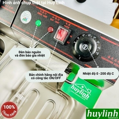 Bếp chiên nhúng đôi ngập dầu ETON ET-ZL2 - 6 lít + 6 lít - Hàng chính hãng