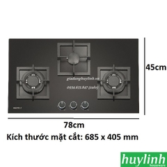 Bếp gas âm 3 vùng nấu Hafele HC-G783A - 533.02.839