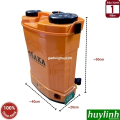 Bình xịt điện phun thuốc trừ sâu Osaka 20 lít [20L-A - bơm đôi] [20L-B - bơm đơn]