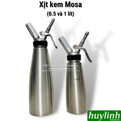 Bình xịt kem tươi Mosa - Dung tích 0.5 lít và 1 lít