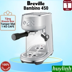 Máy pha cà phê Breville Bambino 450 [BES450 BSS] - Hàng chính hãng