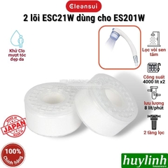 Bộ 2 lõi lọc Cleansui ESC21W dùng cho thiết bị lọc vòi sen Cleansui ES201W