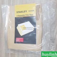 Bộ 3 túi giấy Stanley 19-3100N 19-3101N 19-3102N dùng cho máy hút bụi Stanley