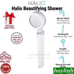 Bộ vòi sen lọc nước tăng áp khử clo Halio Beautifying Shower Head