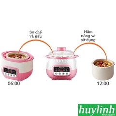 Nồi Nấu Cháo Cách Thủy Và Hấp Song Anh SA600 - 0.8 Lít