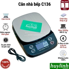 Cân điện tử nhà bếp - cân tiểu ly chống nước C136