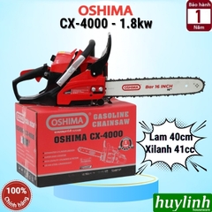 Máy cưa xích chạy xăng Oshima CX-4000 - lam 40cm - xi lanh 41cc