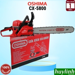 Máy cưa xích chạy xăng 2 thì Oshima CX-5800 - 58cc - lam 50cm