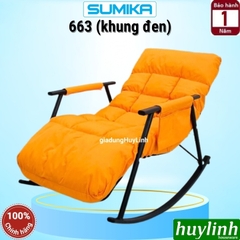 Ghế bập bênh thư giãn Sumika 663 - Tải trọng 200kg - khung thép sơn tĩnh điện