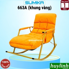 Ghế bập bênh thư giãn Sumika 663A - Tải trọng 200kg - khung thép sơn tĩnh điện