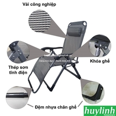 Ghế xếp gấp thư giãn Nikita NKT-139KD - Tải trọng 300kg