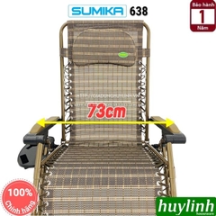 Ghế xếp gấp thư giãn Sumika 638 - Rộng 73cm - Tải trọng 300kg