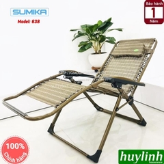 Ghế xếp gấp thư giãn Sumika 638 - Rộng 73cm - Tải trọng 300kg