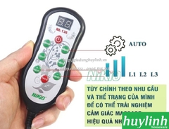 Gối massage cổ vai gáy Nikio NK-136 - Tặng nguồn ô tô