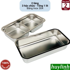 Hộp cơm hâm nóng thức ăn Bennix BN-99S - 300W - 1 lít - Khay Inox 304