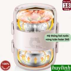 Hộp cơm hâm nóng 3 tầng Bear DFH-B20S6 - 2 lít