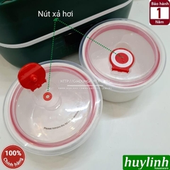 Hộp cơm hâm nóng thông minh Green Line RW-18 - 4 thố sứ - 6 chức năng - Dung tích 2 lít