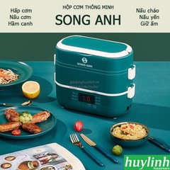 Hộp cơm hâm nóng thông minh Song Anh - 4 ngăn sứ 2 lít