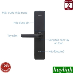 Khóa cửa điện tử vân tay Hafele DL7600 - 912.20.230 - Sử dụng APP - thẻ từ