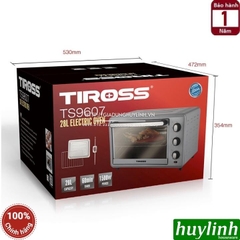 Lò nướng điện Tiross TS9607 - 28 lít - 5 chức năng nướng - 1500W