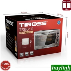 Lò nướng đối lưu Tiross TS9610 - 55 lít - 2000W - 12 chức năng nướng