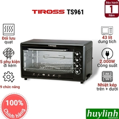 Lò nướng đối lưu Tiross TS962 - 43 lít - 9 chức năng