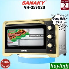 Lò nướng đối lưu Sanaky VH-359N2D - 35 lít - 1600W - 6 chức năng