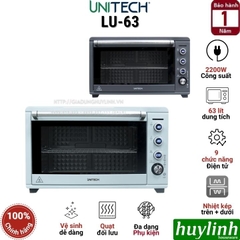 Lò nướng điện đối lưu Unitech LU-63 - Dung tích 63 lít - 9 Chức năng