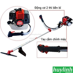 Máy cắt cỏ dùng xăng Oshima 330 bạc - Cần cố định