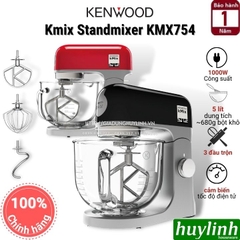 Máy đánh trứng trộn bột đa năng Kenwood Kmix Standmixer KMX754 - 5 lít - Tô thuỷ tinh