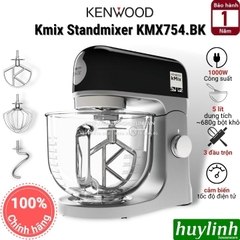 Máy đánh trứng trộn bột đa năng Kenwood Kmix Standmixer KMX754 - 5 lít - Tô thuỷ tinh