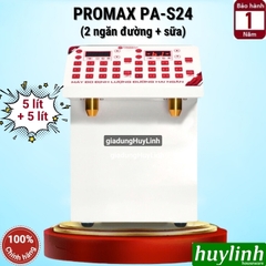 Máy định lượng đường - sữa đặc Promax PA-S24 - 2 ngăn 5+5 lít