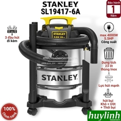 Máy hút bụi 3 chức năng Stanley SL19417-6A - 23 lít - 4000W - Hút bụi khô ướt và thổi bụi