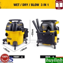 Máy hút bụi 3 chức năng Dewalt DXV34P – 34 lít - Hút bụi khô - Ướt - Thổi bụi