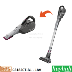 Máy hút bụi dùng pin 2 trong 1 Black Decker CS1820T-B1 - 18V