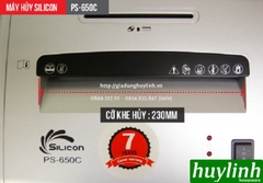 Máy hủy tài liệu Silicon PS-650C - 10 tờ/lần - 21 lít